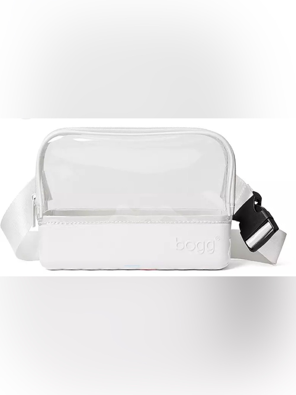 BOGG BAG White Clear Crossbody Bag Stadium bag